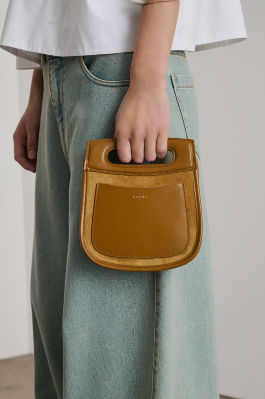 Sac Cheri Mini - Camel/Ocre - Cuir - Femme