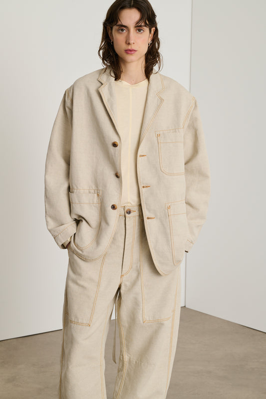 Veste Darhan - Écru - Coton - Femme