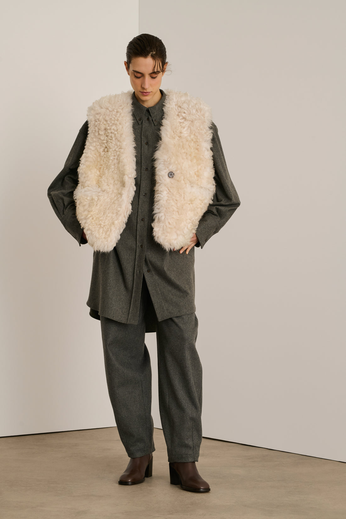Veste Uden - Miel - Cuir - Femme