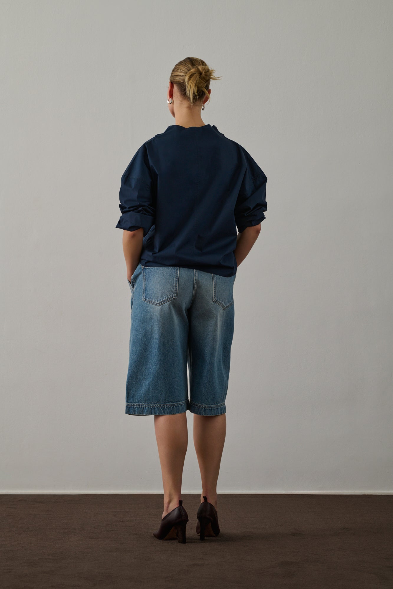 Bermuda Francis - Denim Bleu Délavé - Coton - Femme