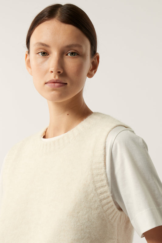 NAMASTE OFF-WHITE SWEATER