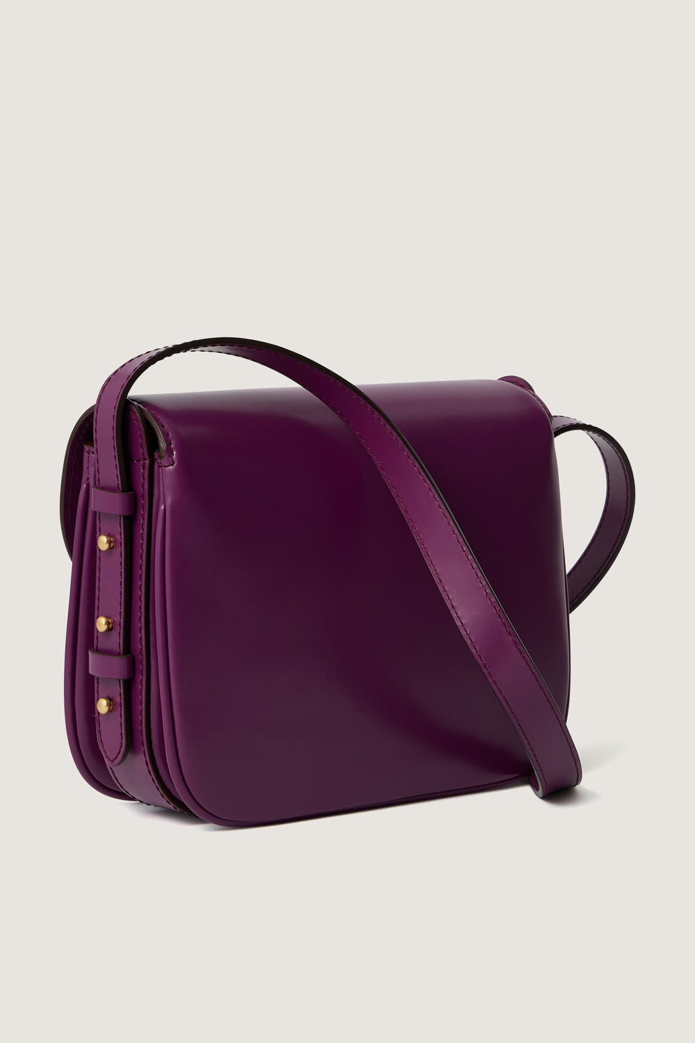 Sac Bellissima Mini - Pourpre - Cuir - Femme vue 3